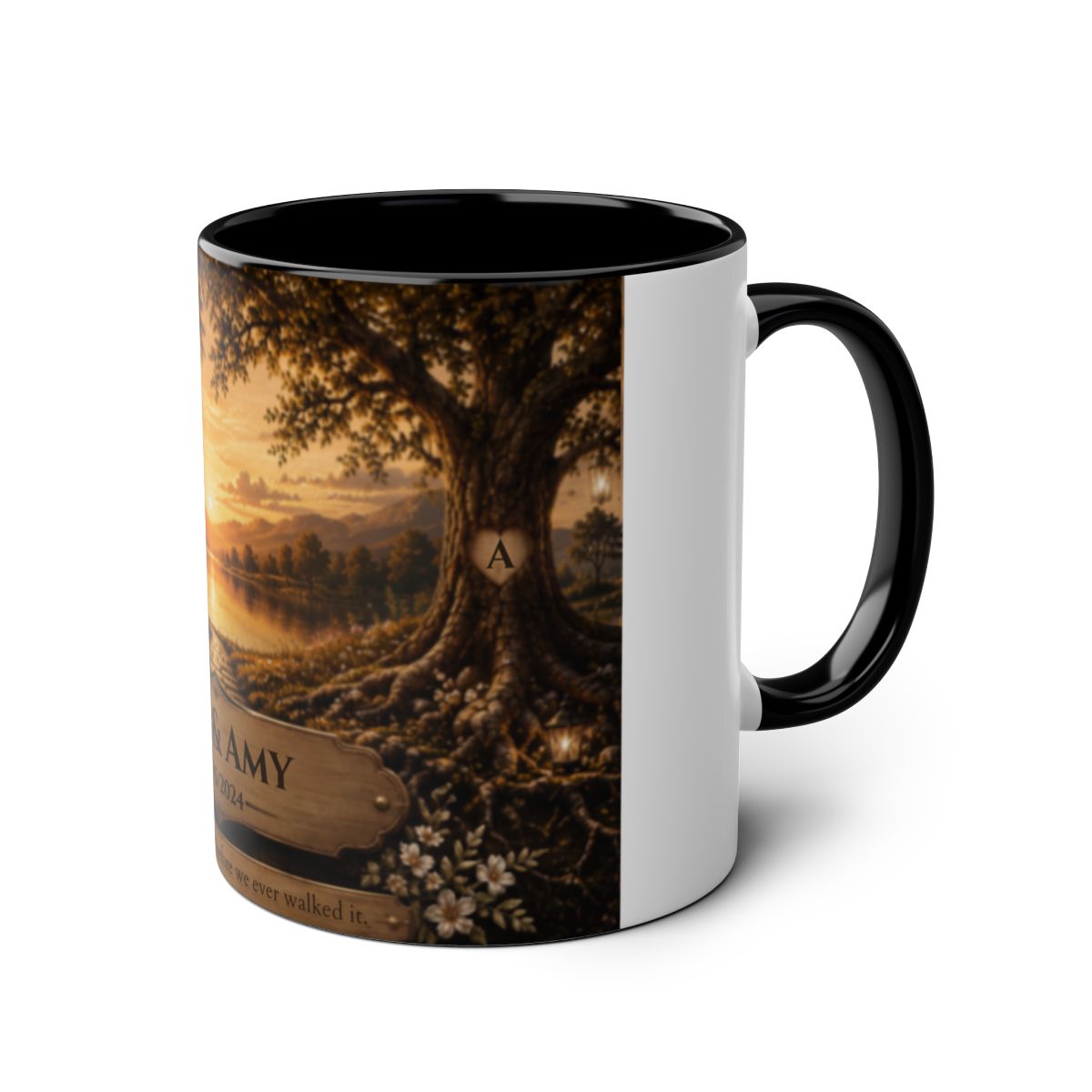 Two-Tone Coffee Mugs, 11oz – Lakeside Sunset Canvas
