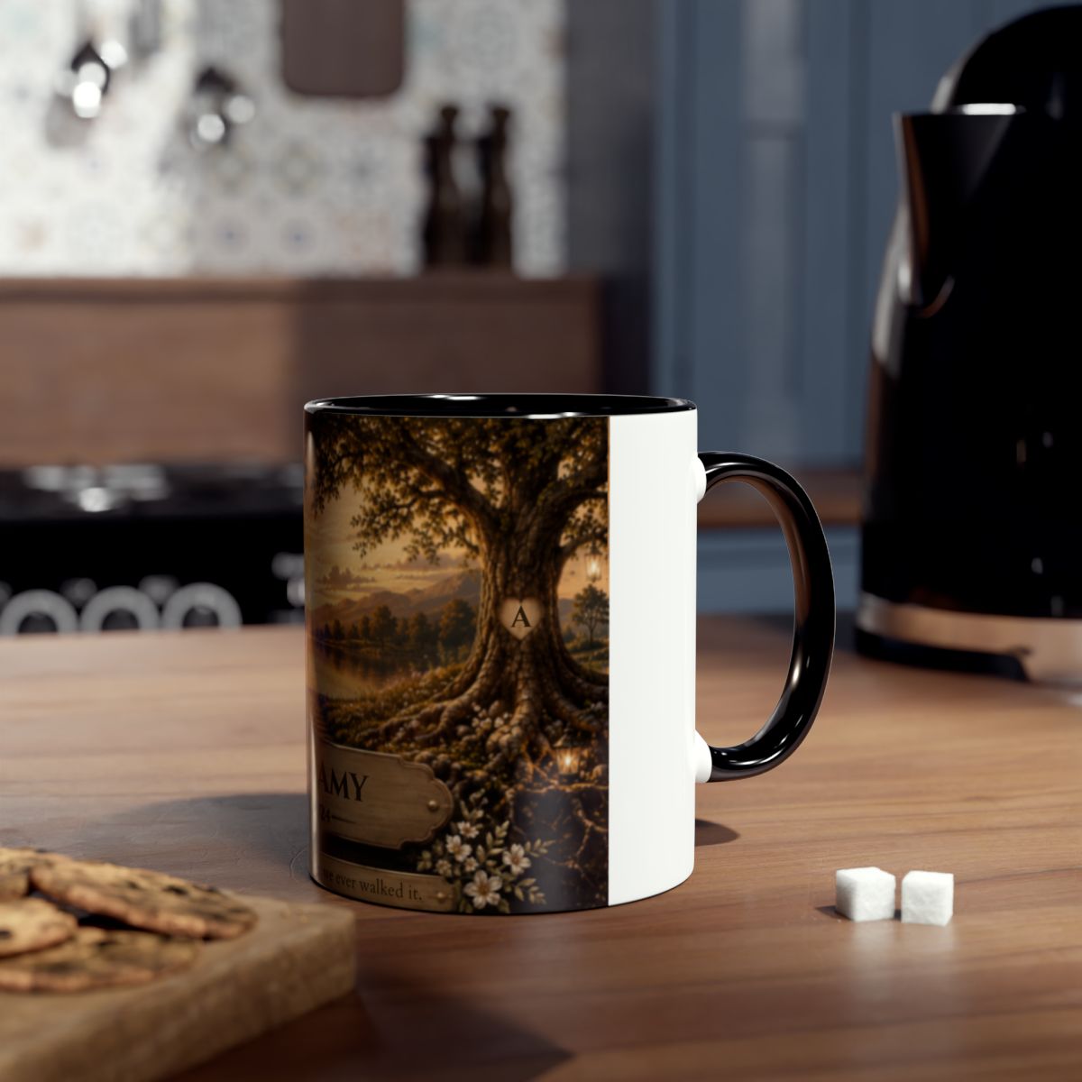 Two-Tone Coffee Mugs, 11oz – Lakeside Sunset Canvas