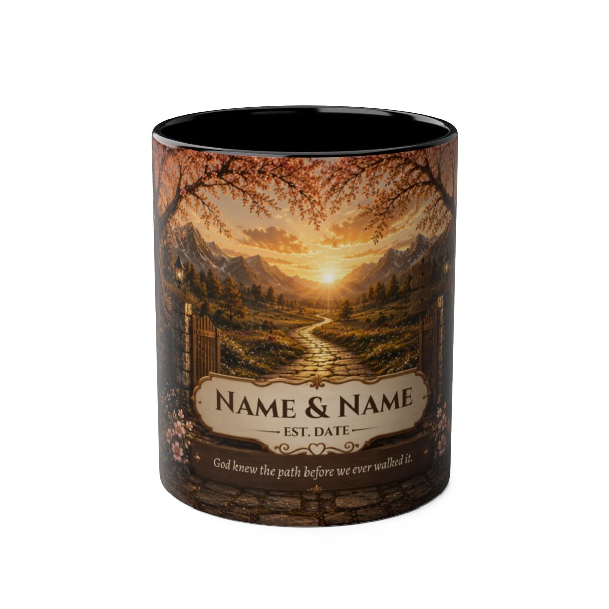 Two-Tone Coffee Mug | Golden Path with Gate