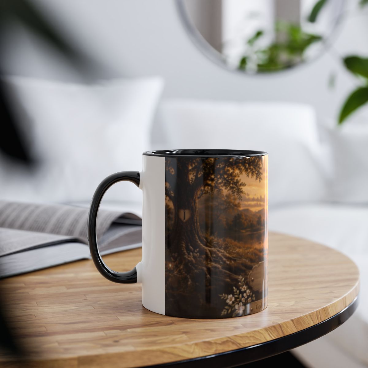 Lakeside Sunset Personalized Mug