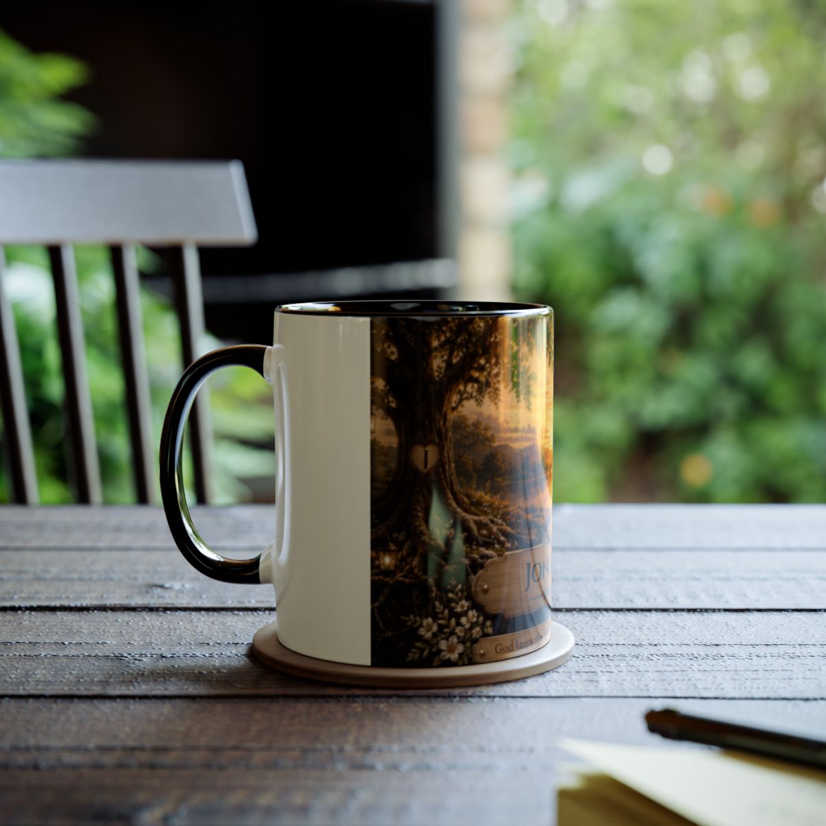 Two-Tone Coffee Mugs, 11oz – Lakeside Sunset Canvas