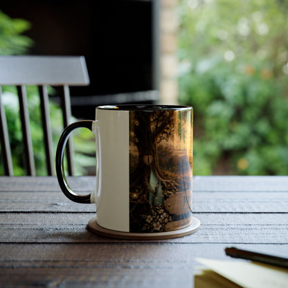 Two-Tone Coffee Mugs, 11oz – Lakeside Sunset Canvas