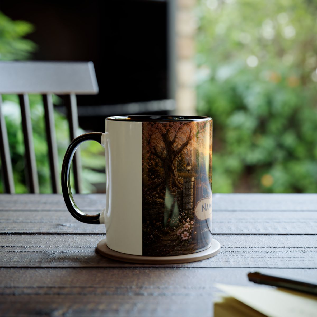 Two-Tone Coffee Mug | Golden Path with Gate
