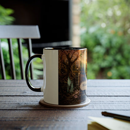 Two-Tone Coffee Mug | Golden Path with Gate