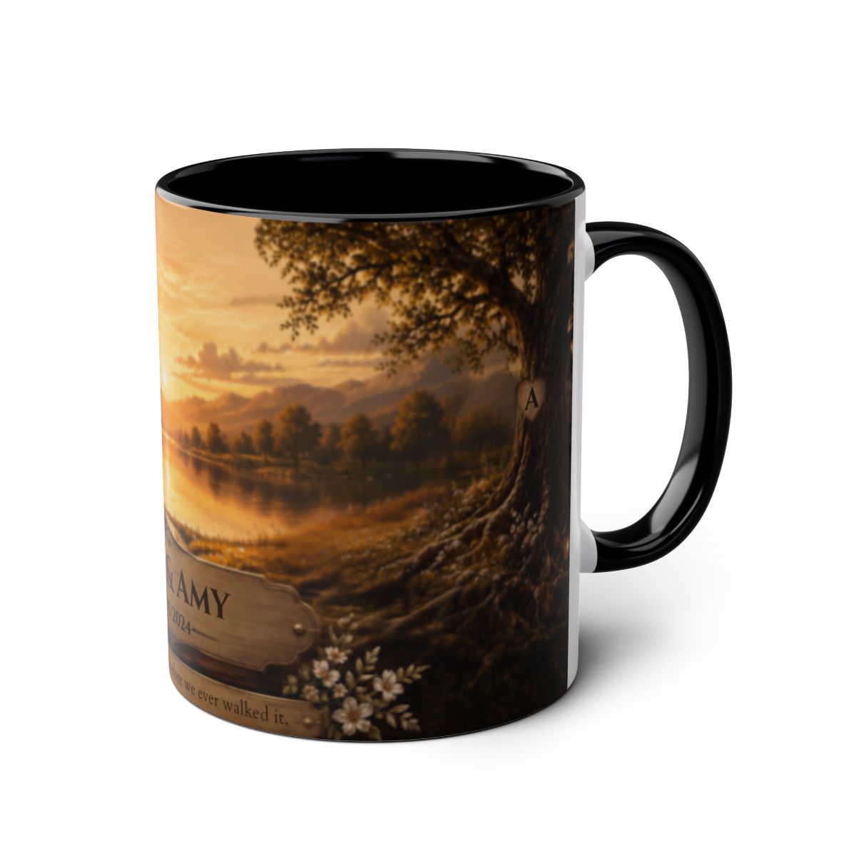Lakeside Sunset Personalized Mug