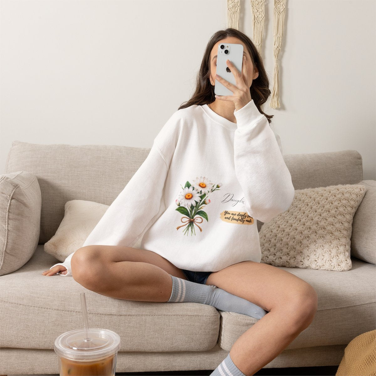 Daughter Crewneck Sweatshirt | Deeply Loved