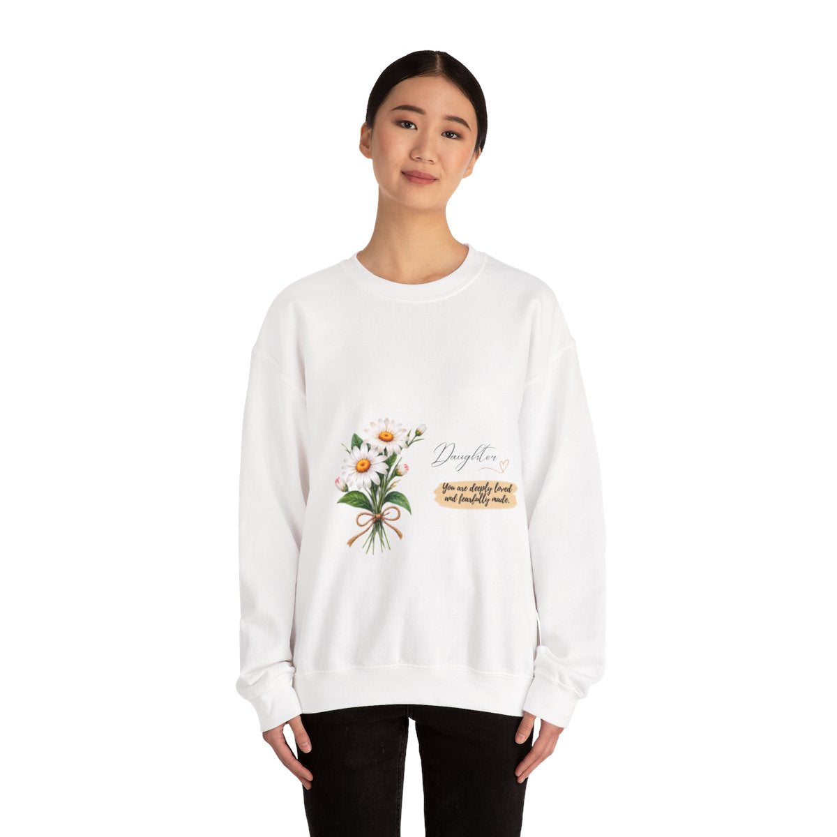 Daughter Crewneck Sweatshirt | Deeply Loved