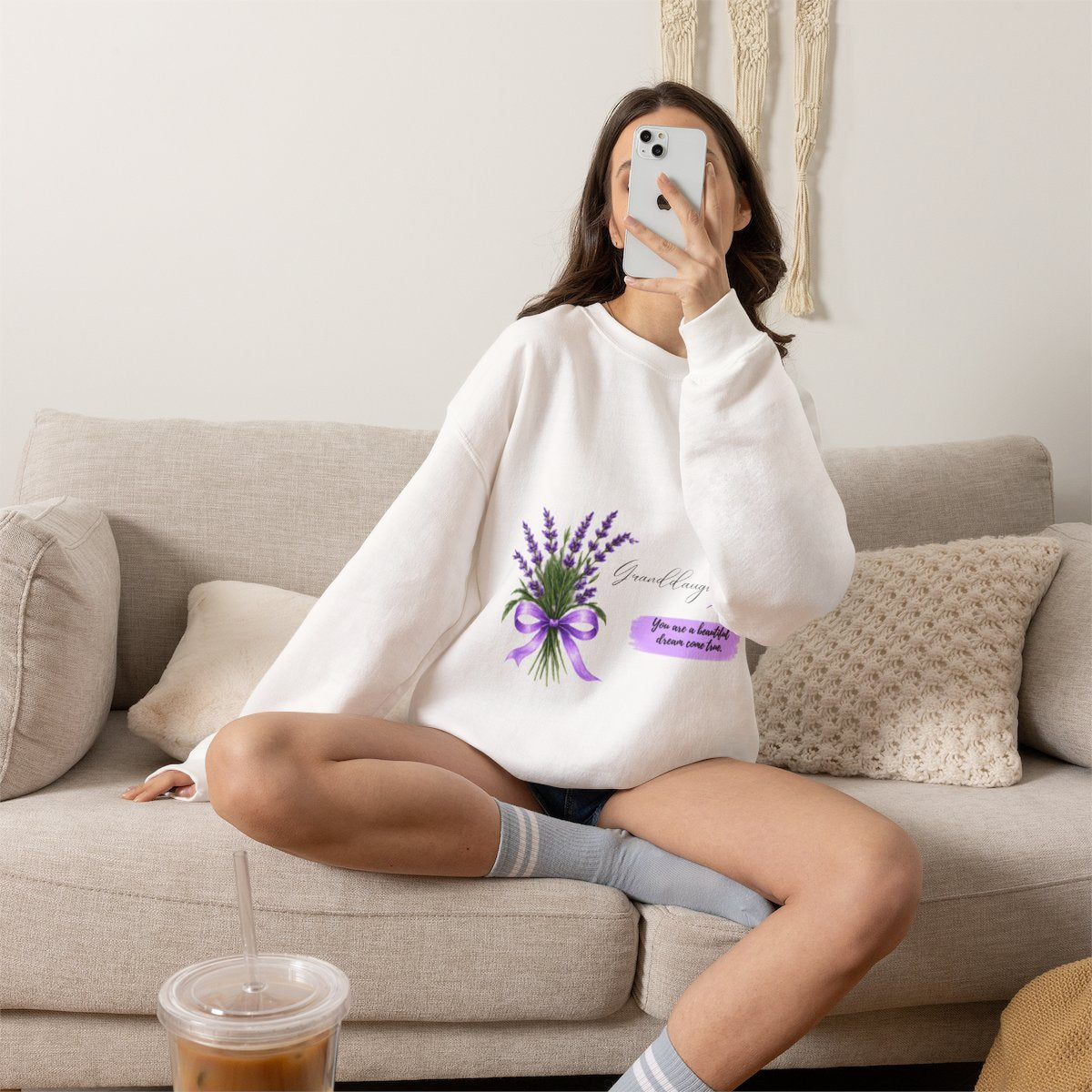 Granddaughter Crewneck Sweatshirt | Beautiful Dream