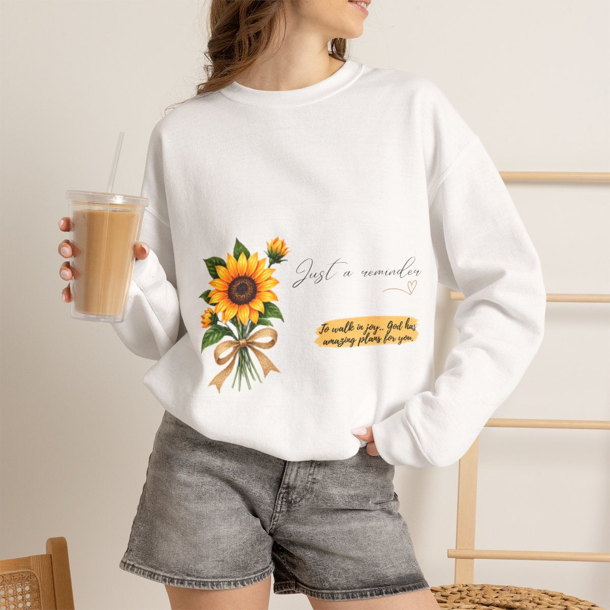 Walk in Joy Crewneck Sweatshirt | Amazing Plans