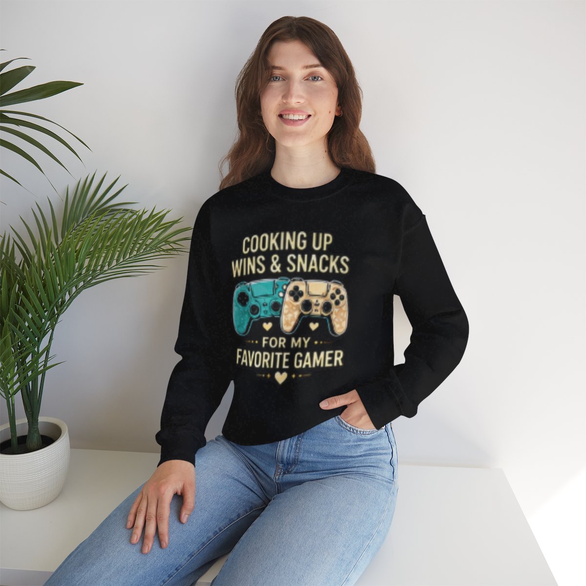 Cooking Up Wins & Snacks Gamer Couple Shirt & Sweatshirt