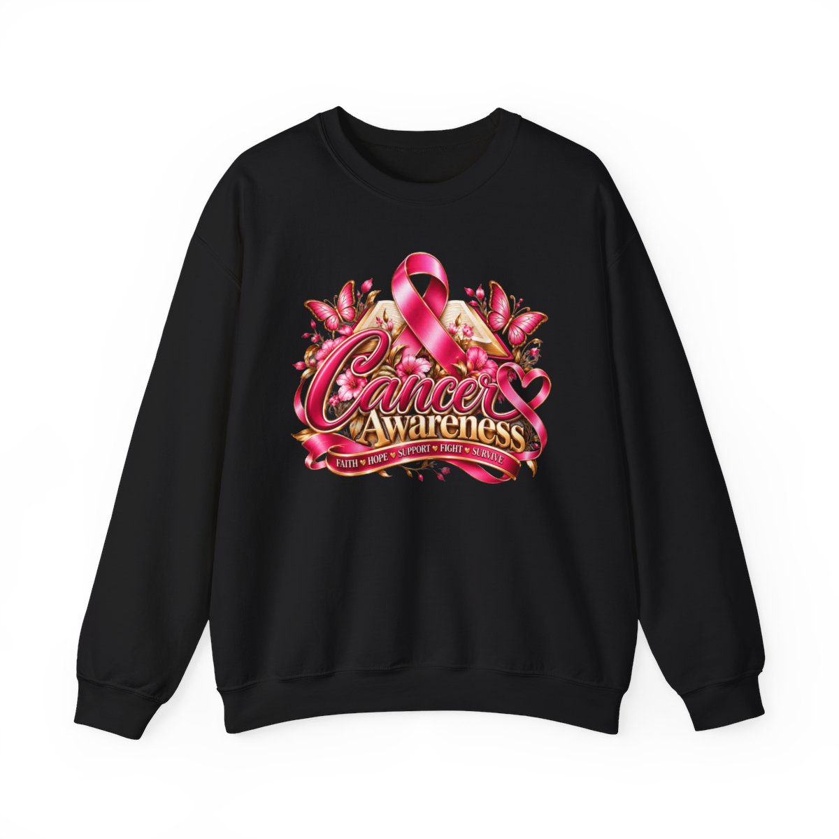 Faith Hope Support Cancer Awareness Sweatshirt