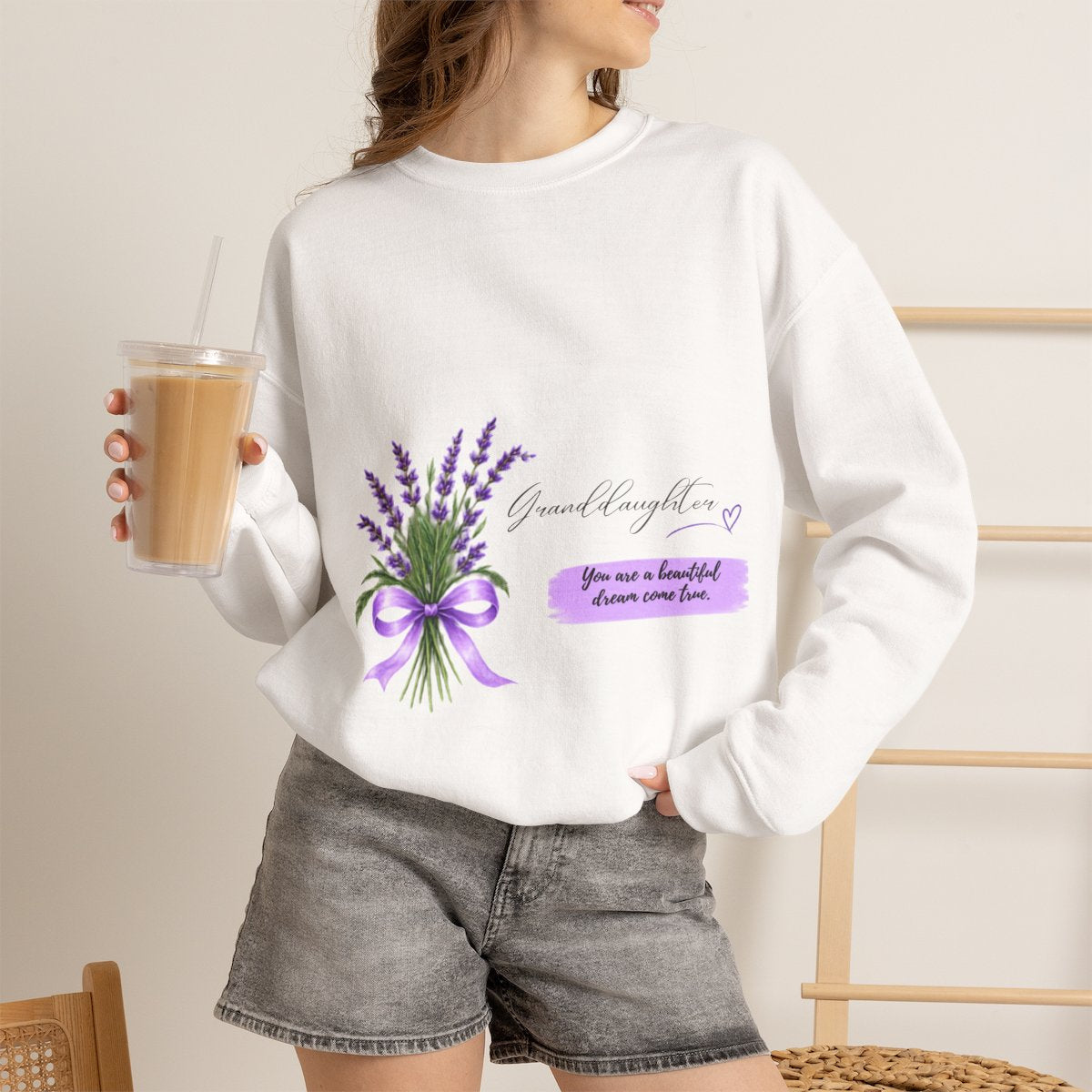 Granddaughter Crewneck Sweatshirt | Beautiful Dream
