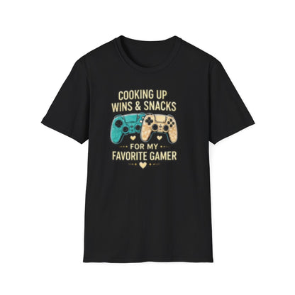 Cooking Up Wins & Snacks Gamer Couple Shirt & Sweatshirt