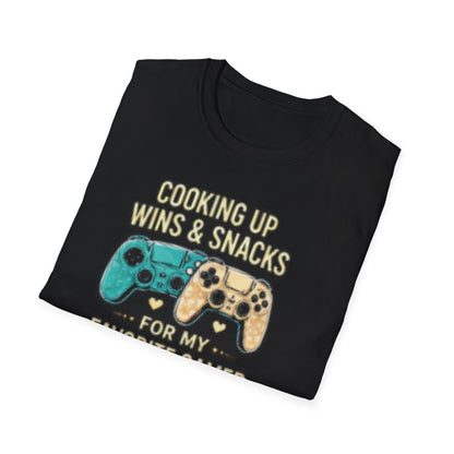 Cooking Up Wins & Snacks Gamer Couple Shirt & Sweatshirt