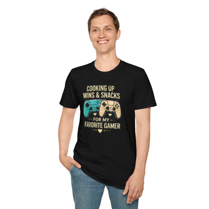 Cooking Up Wins & Snacks Gamer Couple Shirt & Sweatshirt
