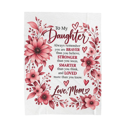 A LETTER FROM HOME BLANKET- BRAVER STRONGER SMARTER LOVED