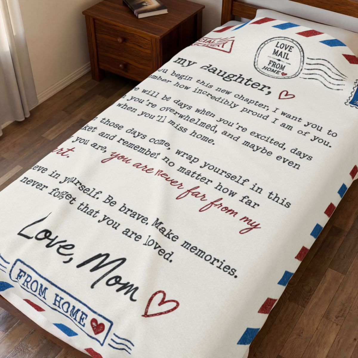 A Letter From Home™ — Blanket for Daughter