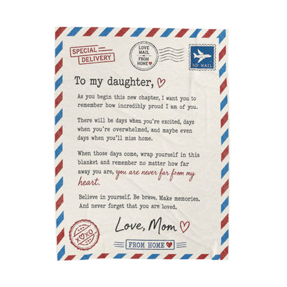 A Letter From Home™ — Blanket for Daughter